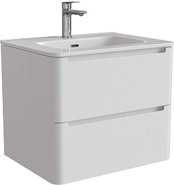 Iddis Тумба с раковиной Edifice 60 подвесная белая – фотография-1